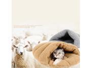 Soft Fleece Slipper Design Pet Dog Cat Sleeping Bag Bed Nest Warm House