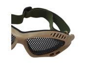New Tactical Outdoor Steel Mesh Eyes Protective Goggles Glasses Eyewear