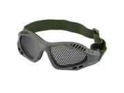 Durable Outdoor Eye Protective Safety Tactical Metal Mesh Glasses Goggle