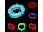 Colorful 4m Flexible EL Wire Tube Rope Neon Light DC 12V Car Party Bar Decor