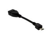 USB A Female to Micro USB 5 Pin Male Adapter Host OTG Data Charger Cable