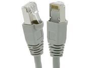 Fuji Labs 1Ft Cat5E STP Ethernet Network Booted Cable Gray