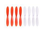 Xcsource 4x Red 4x White Rotor Propellers Blades for Hubsan X4 H107 H107D H107C H107L RC Quadcopter Accessories RC256