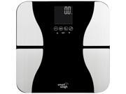 Smart Weigh 440lbs Fitness Body Weight BMI Digital Bathroom Scale Tempered Glass