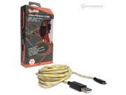 Hyperkin M07025 GW Gold White PS4 X1 PS Vita 2000 Micro USB Charge Cable Polygon