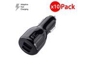 10x OEM Original For Samsung Dual Port Fast Car Charger for Galaxy S6 S7 Edge S8