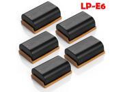 ML 5 Batteries for CANON LP E6 LPE6 5D Mark 2 MKII 3 MKIII 6D 7D 60D Fully Decoded