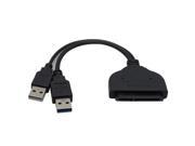 USB 3.0 To Sata 22P adapter USB Power cable support 2.5 HarD Disk