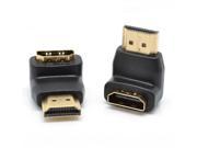 10pcs HDMI Male to Female Adapters Converters L Shape 90 Degree