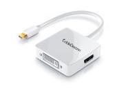 Thunderbolt Mini DP to DVI HDMI DP DisplayPort Adapter Cable for Macbook Air pro