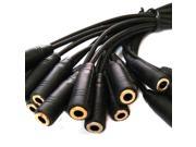 10pcs lot 3.5mm Y Male to Female Splitter Cable 15cm Audio Plug for Headphone