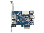 Q00437 LT307 5Gbps PCI Express USB 3.0 Card Adapter 2 Internal 2 Externa