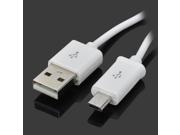 Portable Micro USB Data Charging Cable for Samsung other Phone White 95cm