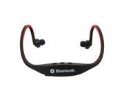 S09 Bluetooth 3.0 EDR Stereo Headphone with Hands free Calls Function Red Black