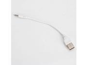 USB 2.0 Male to 3.5mm Stereo Headphone Jack Cable White
