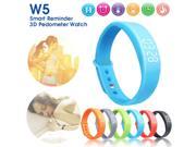 W5 USB Multi functional Smart Wrist Band Bracelet with G sensor Pedometer Data Memory Sleep Monitor Blue