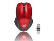 3232 USB 2.4G Wireless Optical Mouse Red