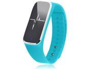L18 IP54 Waterproof Heart Rate Fitness Tracker Bluetooth Smart Bracelet for Android iOS Blue