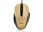 JITE 5064 High Performance Wired Optical Mouse Golden