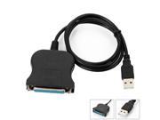 1.2M USB 2.0 to 25 Pin DB25 Parallel IEEE 1284 Printer Cable