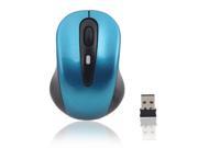 3000 2.4GHz Wireless Cordless Optical Mouse Blue