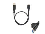 50cm Micro USB3.0 Cable for Mobile Hard Disk Drive Black