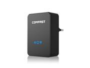 COMFAST WR150N 150Mbps 3 in 1 High Speed Wireless Repeater with WiFi Router AP Mode for Cellphone Computer EU Plug Black