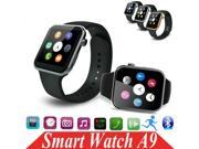A9 Bluetooth Smart Watch with Heart Rate Monitor for Android iOS Phone Silver