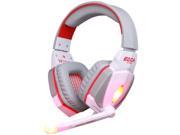 EACH G4000 Stereo Gaming Headset with Mic Volume Control White