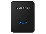 COMFAST WR150N 150Mbps 3 in 1 High Speed Wireless Repeater with WiFi Router AP Mode for Cellphone Computer US Plug Black