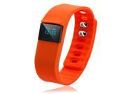 TW64 Pedometer Smart Bracelet Watch with Bluetooth 4.0 IP67 Anti lost Function Orange