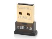 Mini Bluetooth V4.0 CSR4.0 USB Dongle Adapter Black