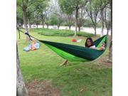 Travel Camping Outdoor Parachute Nylon Fabric Hammock for Double Dark Green Green