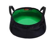 Portable 8.5L Folding Washbasin Bucket Wash Basin Foldable Camping Water Pot Green