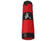 100cm Zooboo Boxing Striking Drop Hollow Canvas Sand Bag Red Black