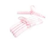 Pink Bendable Clothes Padded Satin Hanger