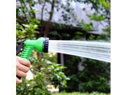 50FT 15M 7 Mode Expandable Garden Water Hose Pipe with Spray Nozzle Green