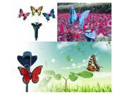 Vibration Solar Power Color Dancing Flying Fluttering Butterflies Garden Decor