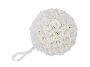 New 9.84 inch Wedding Decor Romantic Super Flower Kissing Ball Solid White