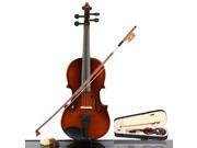 1 4 Natural Acoustic Violin Case Bow Rosin for Children