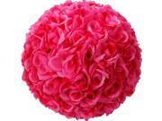 New 9.84 inch Wedding Decor Romantic Super Flower Kissing Ball Oxfor Pink