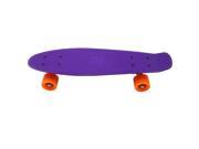 Retro 22 Cruiser Penny Style Skateboard Complete Deck Mini Plastic Skate Board Purple