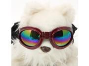 Fashionable Decorative Practical Resin Dog Sunglasses Red