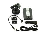 E6 2 LED GPS Navigator Car Radar Laser Detector with English Voice Alert Grey Silver Black