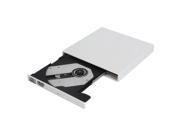 Slim USB 2.0 External Optical DVD CD RW Burner Writer Drive White
