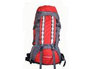 80L Professional Backpack Shoulders Bag Camping Hiking External Frame Red