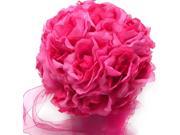 Rose Kissing Balls Wedding Flower Decorations Dark Pink Mauve