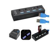 4 Ports USB 3.0 External HUB Adapter with Switch