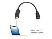 USB 3.1 Type C USB C to DC 5.5 2.5mm Power Jack Extension Charge Cable