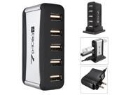 High Speed 7 Ports USB 2.0 Hub Power Adapter Extension for PC Laptop Desktop